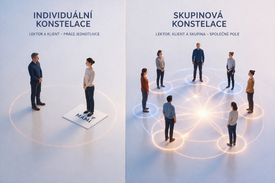 Individuální konstelace vs. rodinné konstelace